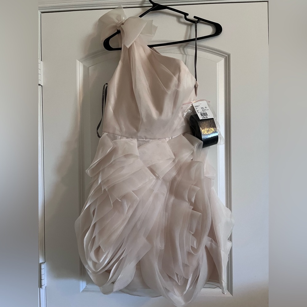 Vera Wang White (for David’s Bridal) ivory cocktail dress. Size 2